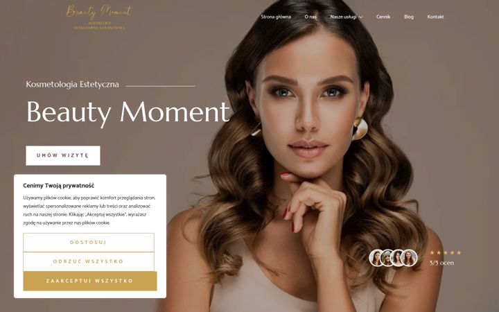 Screenshot of beautymoment.pl