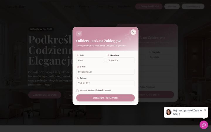 Screenshot of beautynailbar.pl