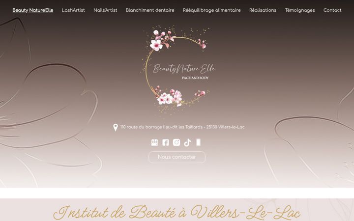 Screenshot of beautynature-elle.fr