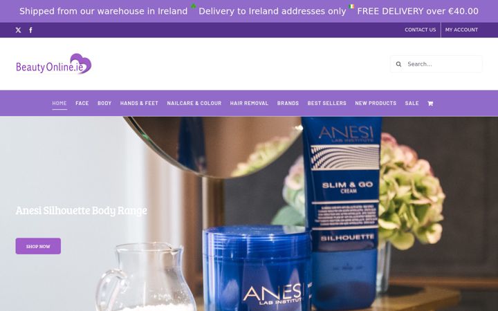 Screenshot of beautyonline.ie