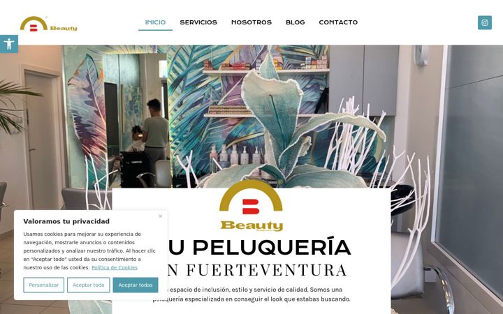 Screenshot of beautypeluqueros.com