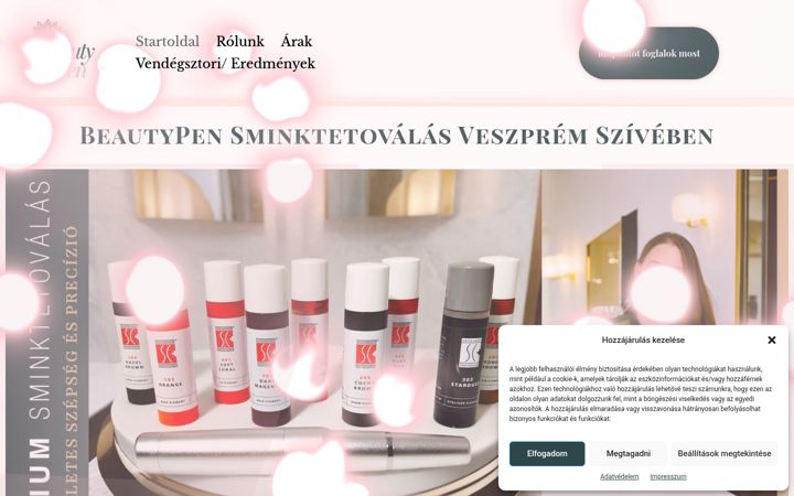 Screenshot di beautypen.hu