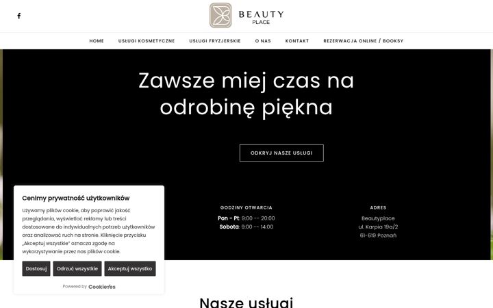 Screenshot of beautyplace.com.pl