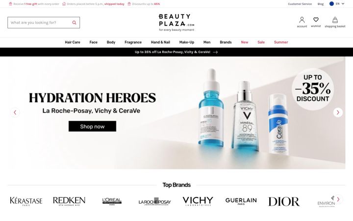 Screenshot of beautyplaza.com