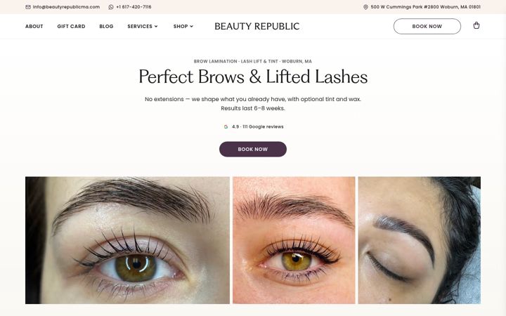 Screenshot of beautyrepublicma.com