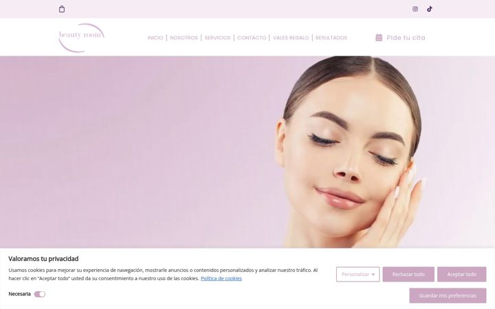 Screenshot of beautyroom.cat