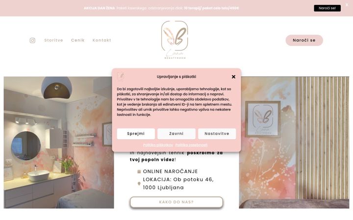 Screenshot of beautyroomlana.si