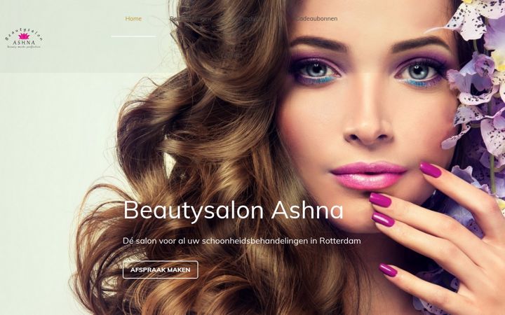 Zrzut ekranu beautysalon-ashna.nl