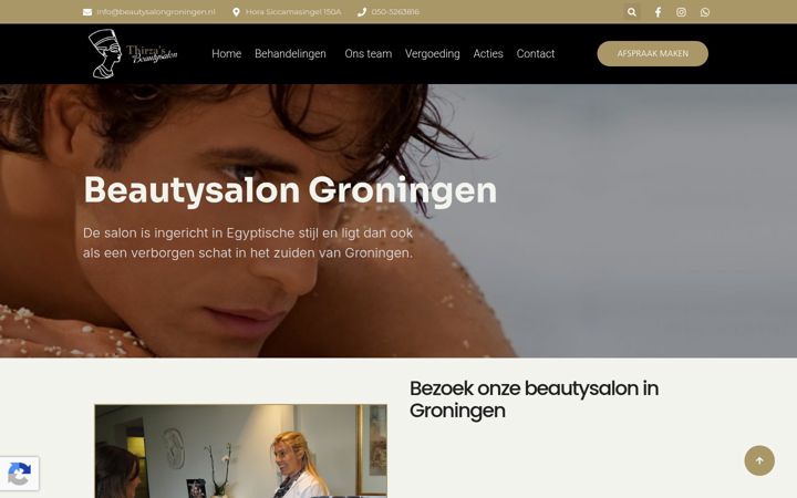 Zrzut ekranu beautysalon-groningen.nl