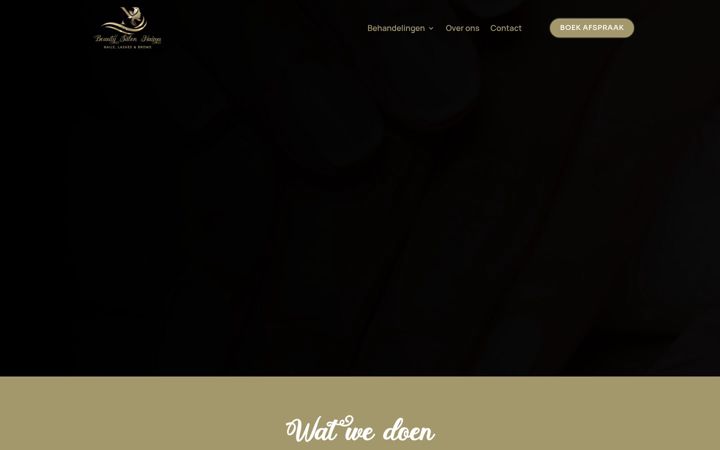 Screenshot of beautysalonnaima.nl