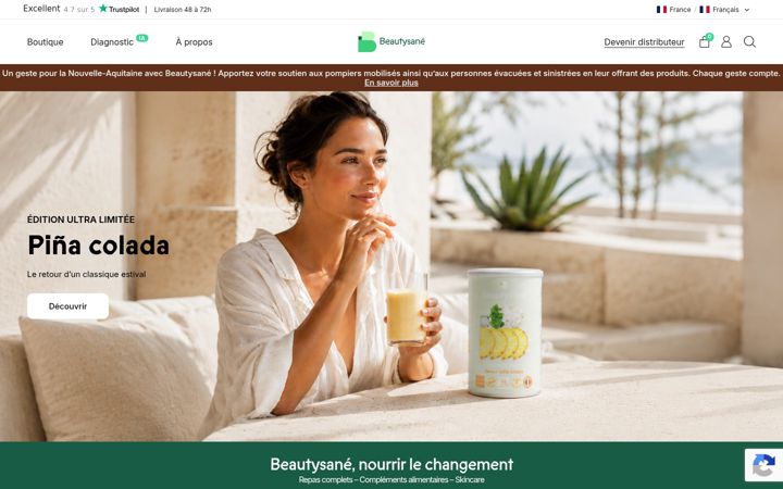 Screenshot of beautysane.com