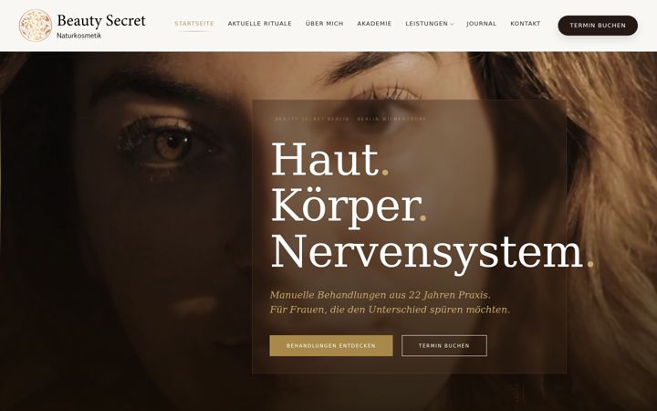 Screenshot of beautysecret-berlin.de