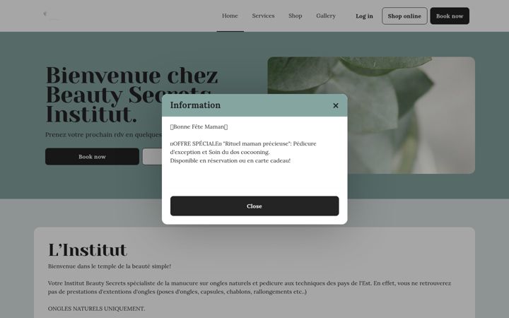 Screenshot of beautysecrets-institut.fr