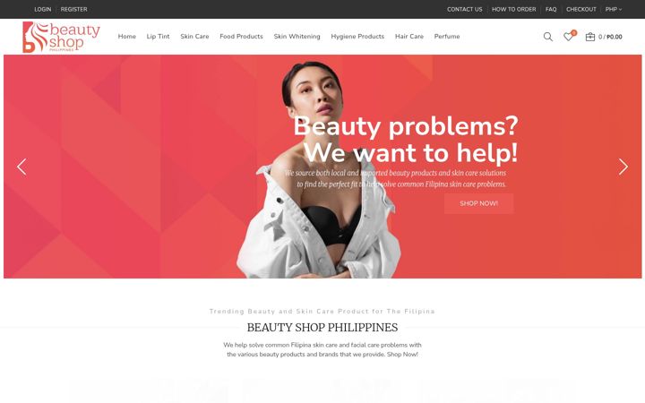 Screenshot of beautyshop.ph