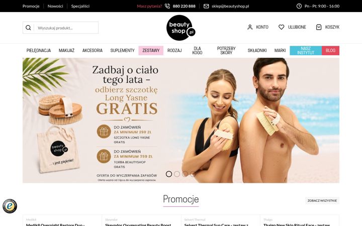 Screenshot of beautyshop.pl