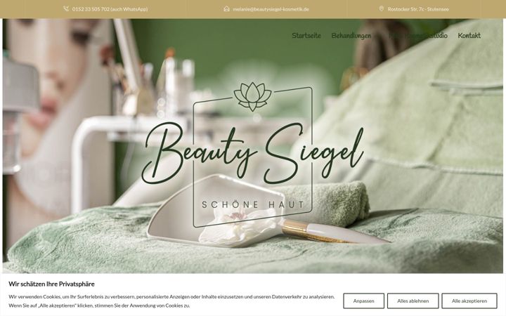 Screenshot του beautysiegel-kosmetik.de