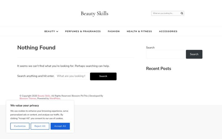 Screenshot of beautyskills.org