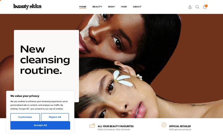 Screenshot of beautyskkn.com