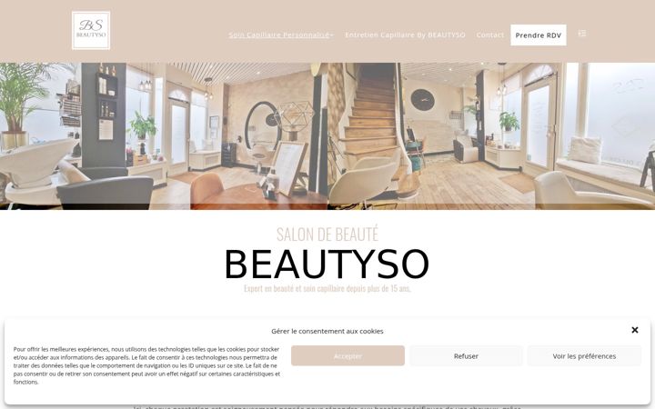 Screenshot of beautyso.fr