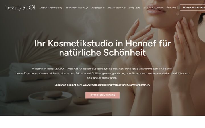 Screenshot of beautyspot-hennef.de