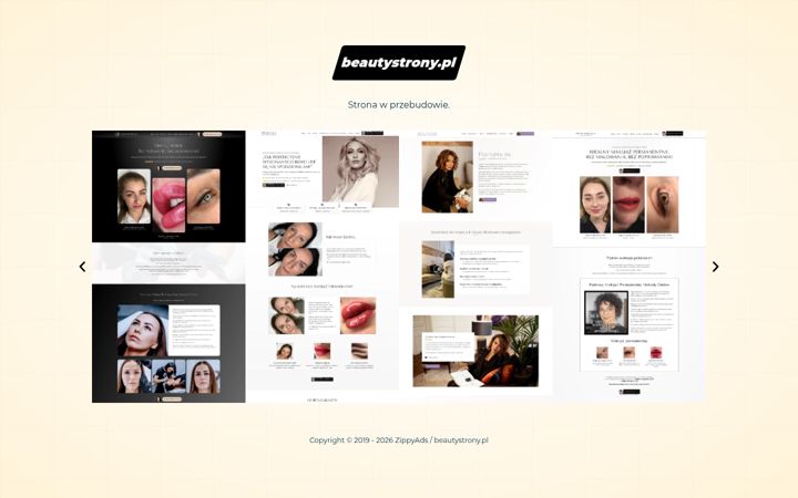Captura de pantalla de beautystrony.pl