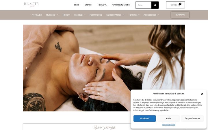 Screenshot of beautystudio.dk