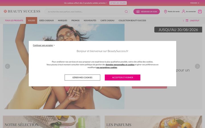 Screenshot of beautysuccess.fr