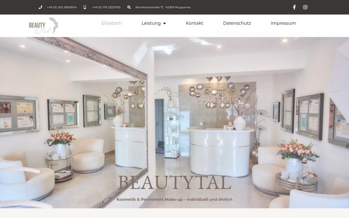 Screenshot of beautytal.de