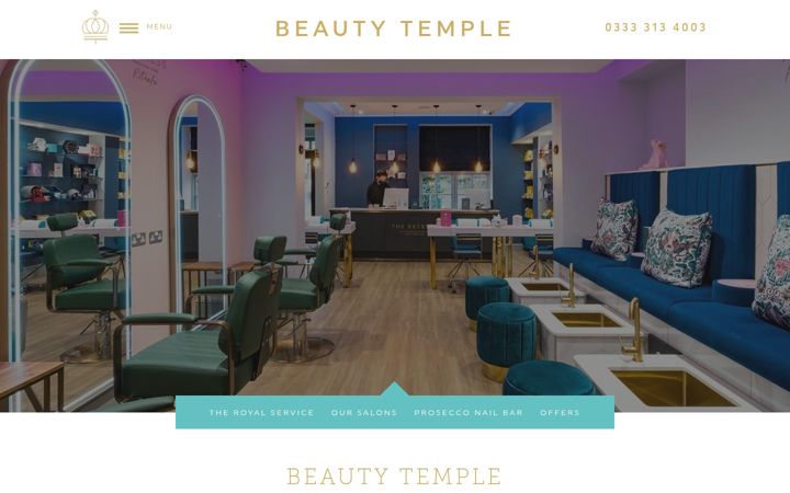 Screenshot von beautytemple.co.uk