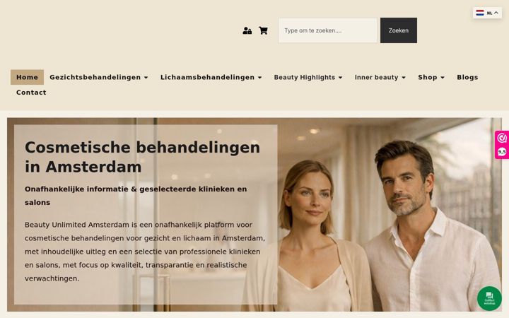 Ekrano kopija beautyunlimitedamsterdam.nl