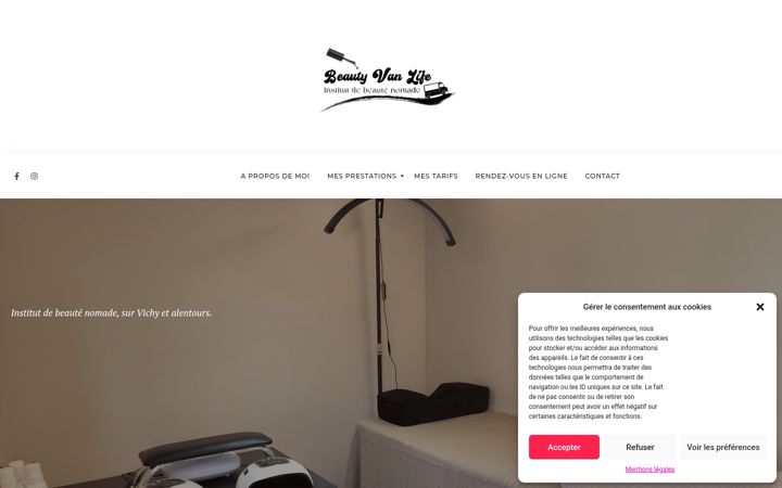 Screenshot of beautyvanlife.com