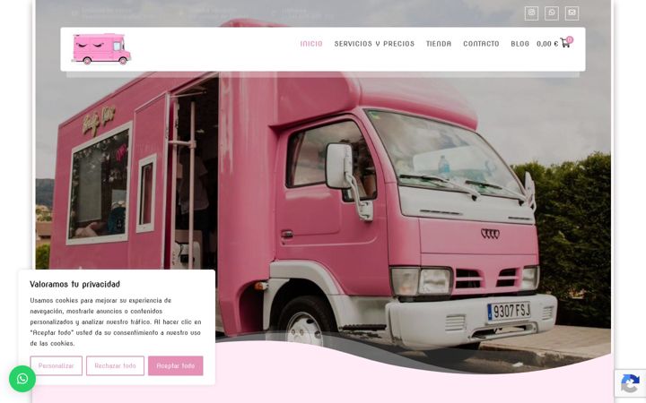 Zrzut ekranu beautyvans.es