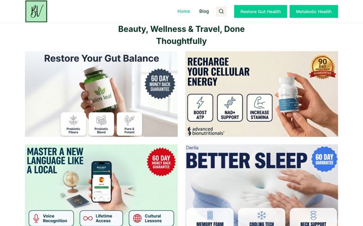 Screenshot of beautyvera.com