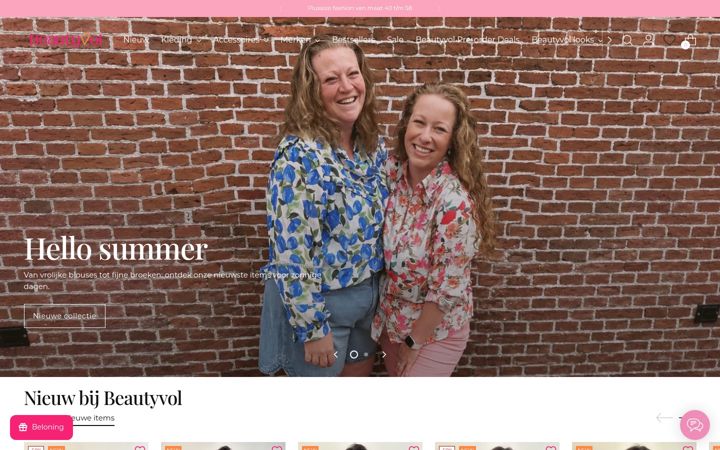 Screenshot of beautyvolfashion.nl