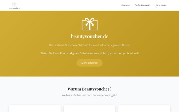 Screenshot of beautyvoucher.de