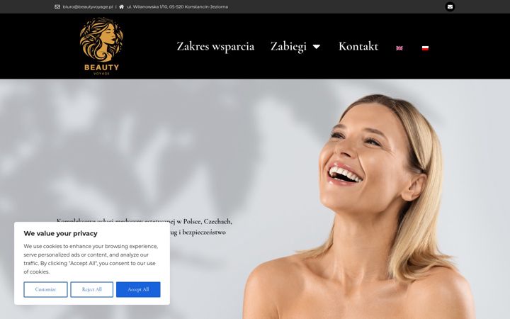 Screenshot of beautyvoyage.pl