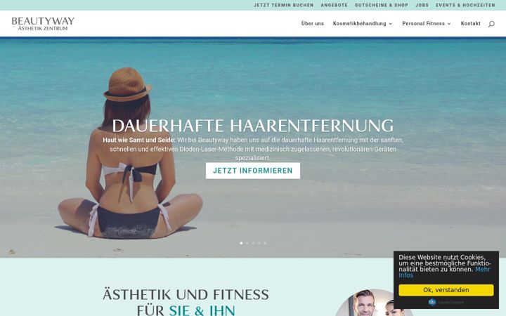 Screenshot of beautyway-luebeck.de