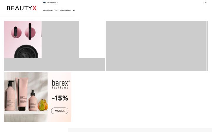 Screenshot of beautyx.ee