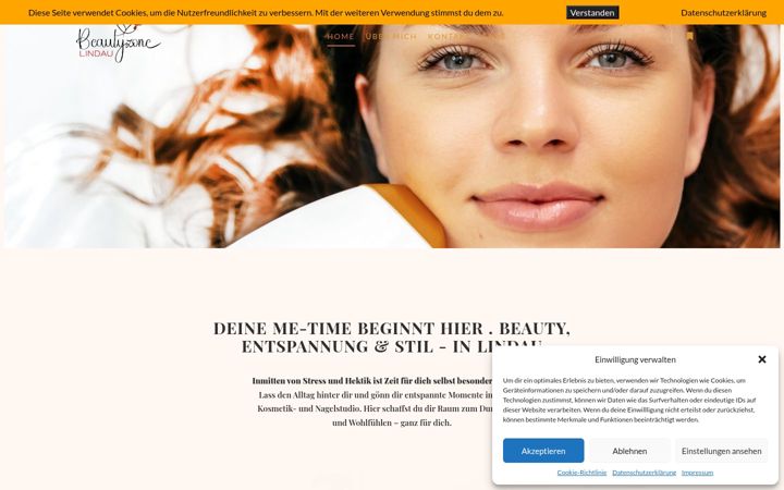 Screenshot of beautyzone-lindau.de