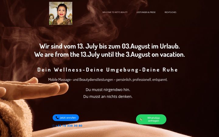 Screenshot of beautyzuhause.ch