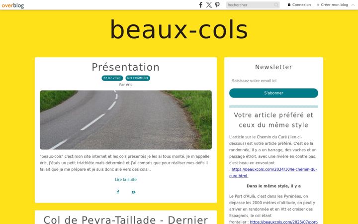 Screenshot of beauxcols.com
