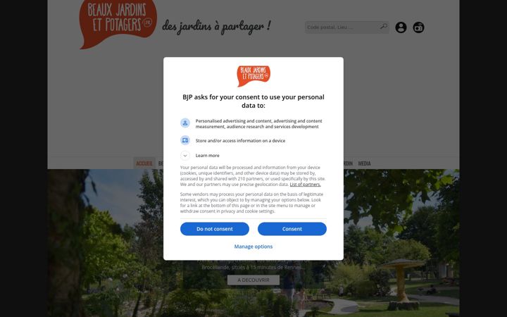 Screenshot of beauxjardinsetpotagers.fr
