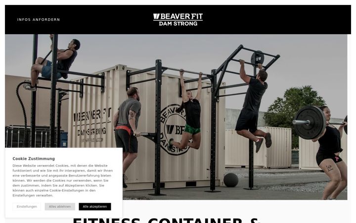 Screenshot of beaverfit.de