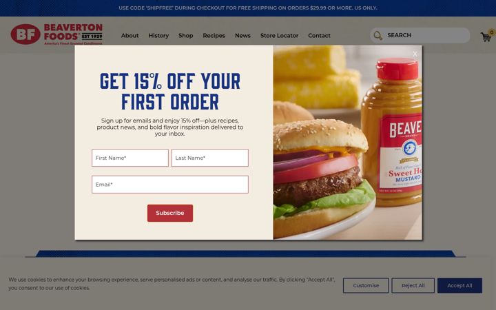 Screenshot of beavertonfoods.com