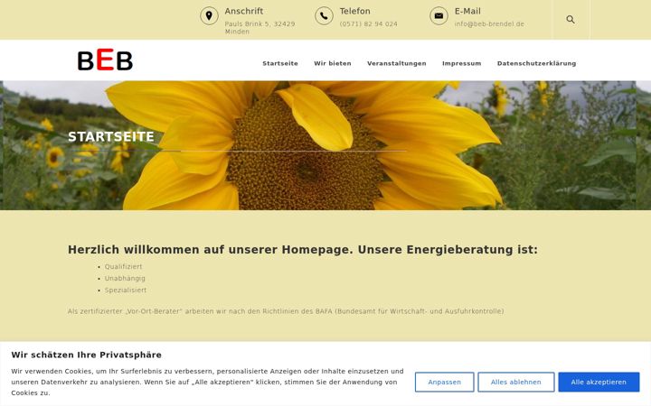 Screenshot von beb-brendel.de