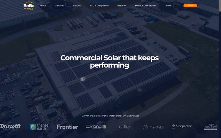 Screenshot of beba-energy.co.uk