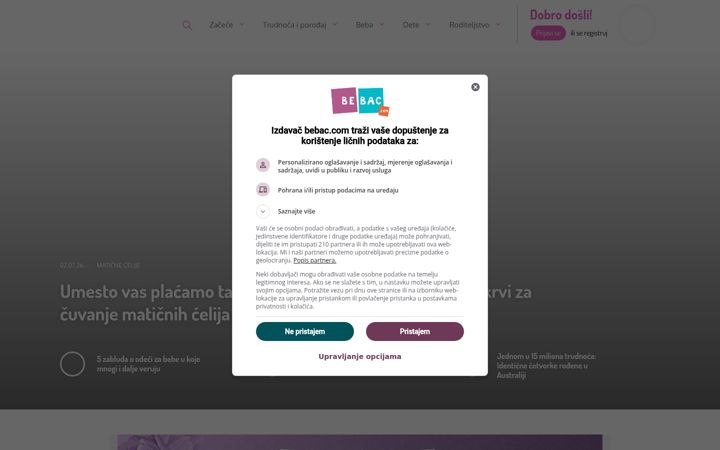 Screenshot of bebac.com