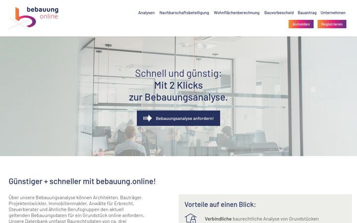Screenshot of bebauung.online