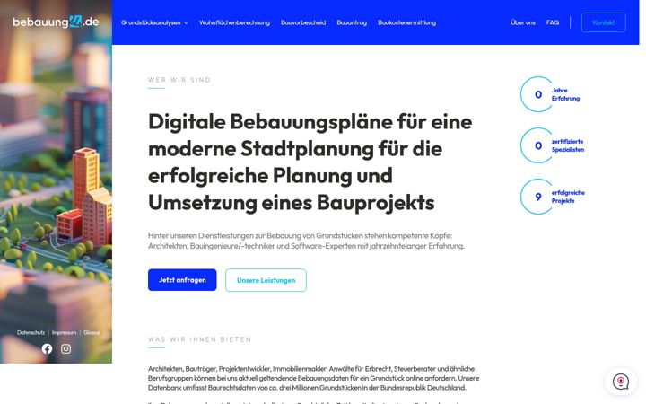 Screenshot von bebauung24.de
