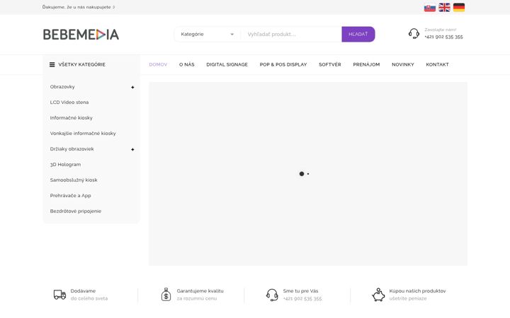 Screenshot of bebe-media.com